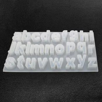 DIY Crystal Epoxidové Formy Malé Písmeno Formy Zrkadlo Ručné Prívesok Tvorivé Šperky Tvorby Plesní