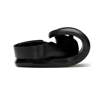EOFK Lete Mužov Originálne Kožené Sandále Nový Dizajn a Módne Bežné Black Pošmyknúť na Sandále Kože Flip Flops Muž Mužov Ploché Gumové