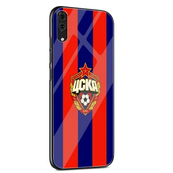CSKA Moskva Klub Nové veci, Sklo telefón puzdro Na Huawei Honor 7A Pro Česť 8X Česť 9 Lite Česť 10 Lite Kryt