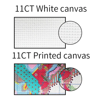 Cross-stitch Výšivky krajinomaľbou Domu Počíta 11CT 14CT Vytlačené Plátno Aida Textílie DMC Bavlnenej Nite DIY Vyšívanie