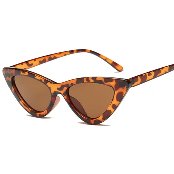 2019 Nové Módy Sexy Dámy Cat Eye slnečné Okuliare Ženy, Luxusné Plastové Vintage Malé Slnečné Okuliare Žena Cestovať Oculos de sol UV400