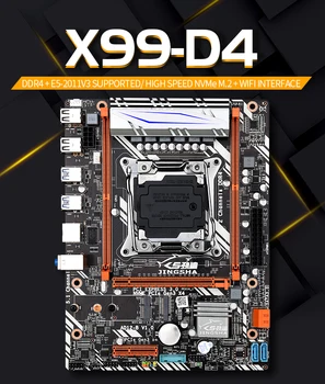 Jingsha X99 D4 Doske LGA2011 V3/V4 M-ATX USB3.0 NVME M. 2 WIFI SSD podporu DDR4 pamäte a Xeon E5 V3 procesor