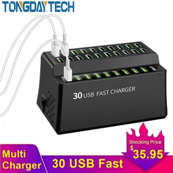 Tongdaytech hz 180w Multi USB Nabíjačku 30 Port Usb Rýchlo Nabíjačka Pre Iphone X 8 11 Pro Max Carregador Portatil Pre Samsung S10 S9 S8