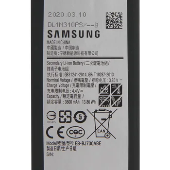 SAMSUNG Originálne Náhradné Batéria EB-BJ730ABE Pre Samsung Galaxy J7 Pro J72017 J730F J730G J730DS J730FM J730GM J730K 3600mAh