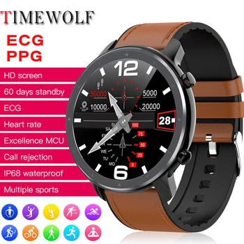 Timewolf Ekg Ppg Smart Hodinky Mužov Krvný Tlak Nepremokavé Smartwatch Srdcového Tepu Zdravie Smart Pánske Hodinky Pre Iphone