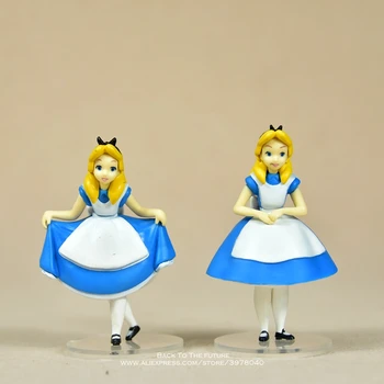Disney Alice in Wonderland 3ks/set 7-9 cm Akcia Obrázok Anime Mini Dekorácie PVC Zber Figúrka Toy model pre deti