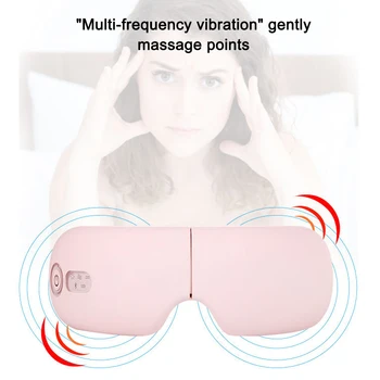 Bluetooth Smart Vibrácií Oko Masér Starostlivosť O Oči Zariadenie Horúce Komprimovať Okuliare Nástroj Hudby Skladacia Ochrana Očí