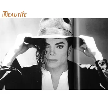 Nový Príchod Michael Jackson plagát Tkaniny z Hodvábu Plagát Domáce Dekorácie na Stenu Umenie Textílie Plagát, Tlač 40x60cm,50X75cm,60X90cm