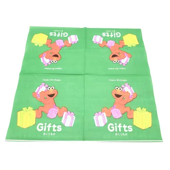 40/60 ks Sesame Street Elmo tému narodeninovej party dodávky Papiera Doska obrúsok Chlapec Baby Sprcha, vianočné dekorácie, party láskavosti
