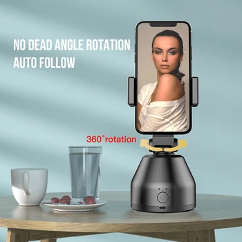 Inteligentná AI Gimbal Robot Kameraman 360° Automatické Otáčanie Tvár Objekt Sledovania, Mobilný Telefón Stojan Pre Fotografovanie/make-up/Vlog/YouTube