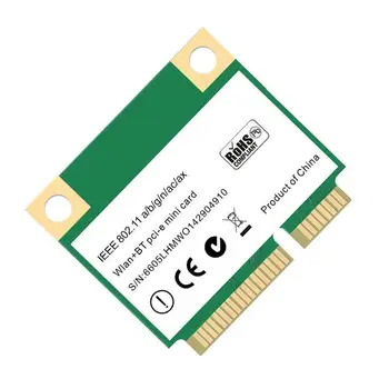 1PC Nové Mini PCI-E 6 WiFi bezdrôtové sieťové karty 2.4 / 5G 802.11 ac / ax MU-MIMO Bluetooth 5.0 sieťová karta