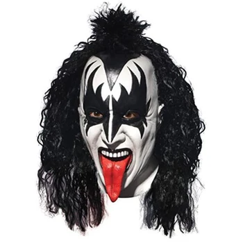 KISS Cosplay Maska Gene Simmons Chaim Witz Latex Maska Halloween Strašidelné Hrozné Rekvizity Prilba Blázon Hudobný Festival Kostýmy pre Dospelých