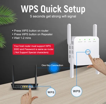 5 ghz WiFi Zosilňovač WiFi Opakovač 1200Mbps Wifi Extender Dlhý Rad Wi-fi Opakovač Signálu Wi-Fi Booster 5G 2.4 G
