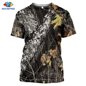 Kamufláž Jungle Lovu Kačice 3D Tlač T-Shirt Módne Letné Ležérne pánske tričko Vtipné Ženy Tee Streetwear Oblečenie Harajuku