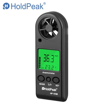 HP-816B Digitálny Anemometer Rýchlosť Vetra meter 0.3 -30 m/s Vietor Meranie Teploty LCD displej s podsvietením