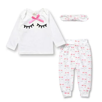 Hot predaj 2018 nové moduly chlapci a dievčatá novorodenca oblečenie set sa prekladaného zvierat tlač T - tričko + nohavice + klobúk 3pc mix veľkoobchod