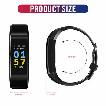 Dinto 115 Plus Srdcového tepu, Krvného Tlaku Náramok Fitness Tracker Smart Hodinky Šport Smartband Náramok pre IOS a Android