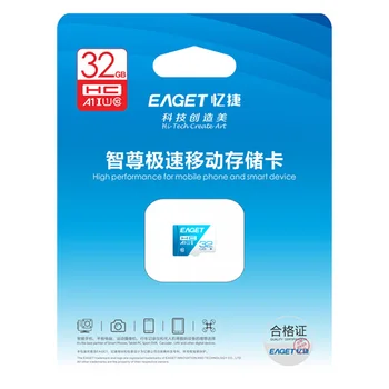 EAGET T1 Micro SD Karta 32GB 64GB 128 GB TF Card High-kvalitné skladovanie žetónov Micro sd karty Class10 Pamäť Microsd TF/SD Karty