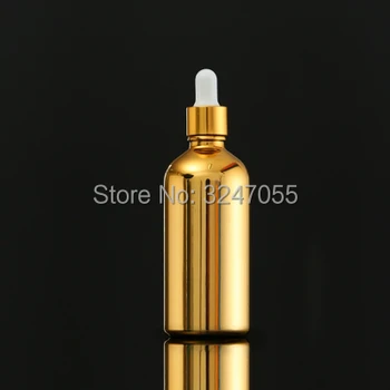 5ML10ML15ML20ML30ML50ML100MLHigh-end Zlato Sklo, Pipety Kvapkadla Parfum Kontajner Prázdny Kozmetické Esenciálny Olej Naplniteľné Fľaše