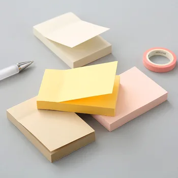 2 * 100 listov obyčajného série papiera office farba post it poznámka papier odtrhnite pokyn stick