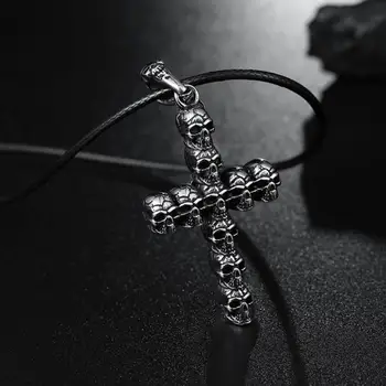 2020 Nové Lebky Kríž Hliníkový Prívesok Náhrdelník Ježiš Náboženstvo Totem Prívesok Vintage Náhrdelník Muži Ženy Šperky