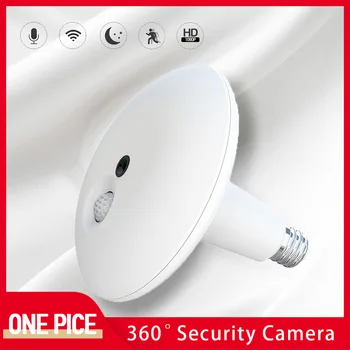 JEDEN PICE Domov 360° Zabezpečenia Wifi Kamera 3MP 1536P HD Nočné Videnie obojsmernú hlasovú IP Kamera Panoramatické Žiarovka kamerový A12