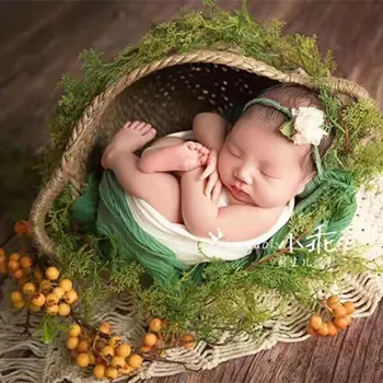 Novorodenca deka fotografie rekvizity,handwoven strapec bavlna sitter deku pre bábätko fotografie rekvizity