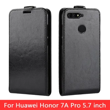 Flip Kožené puzdro na Huawei Honor 7A VYHĽADÁVANÉ-L22 Česť 7S DAR-LX5 5.45