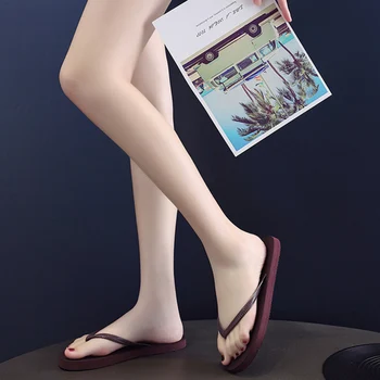 2020 Nové Letné Ženy Papuče Študent Flip Flops Ženy Nosia Jednoduchý Módny Trend Štipku Prímorské Pláže, Sandále A Papuče Dámy