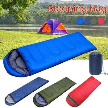 Camping spací vak obálke s kapucňou spací vak jar a postieľka jeseň tri spanie pre dospelých letná taška pre voľný čas seasons sa B5D9