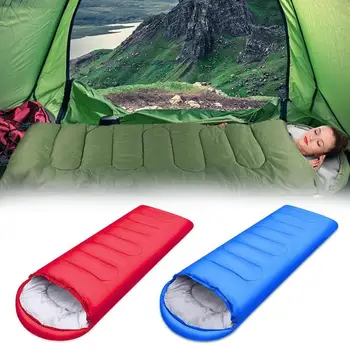 Camping spací vak obálke s kapucňou spací vak jar a postieľka jeseň tri spanie pre dospelých letná taška pre voľný čas seasons sa B5D9