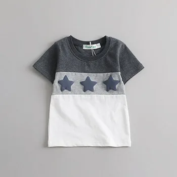 Rodina oblečenie 2018 Letné štýl-Krátke rukáv Star T-shirt Rodiny Zodpovedajúce Oblečenie Pre Matky, Dcéry A Otca Syna Oblečenie