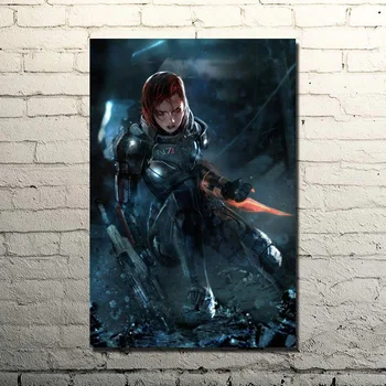 Mass Effect 2 3 4 Hot Streľby Akčné Hry Umenia Hodváb Plagát, Tlač 13x20 24x36 obrazov na Stenu Pre Spálne, Obývacia Izba Dekor 017