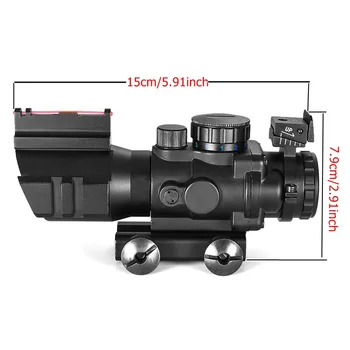 4x32 Acog Riflescope 20 mm úzko spájat Reflex Optika Rozsah Taktický Pohľad Na Pušku Puška Airsoft Sniper zväčšovacie sklo