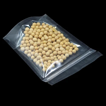 100KS Postaviť Ziplock Package Vrecko z Priehľadného Plastu Samostatne Uzatvárateľnom Zips Doypack Poly Tašky Desiatu Nut Cookies Skladovanie Vrecká