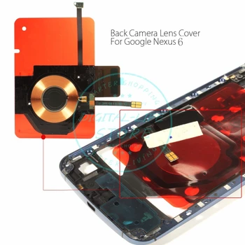 Pre Moto pre Google Nexus 6 Bezdrôtová Nabíjačka Nabíja Prijímač NFC Anténa Samolepiace Nálepky Čip Nahradenie Opravy Náhradných Dielov