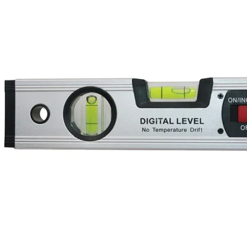 Digitálne Uhlomery Vyhľadávanie elektronických Úrovni 360 stupeň Inclinometer s Magnety Úrovni svahu tester Pravítko 400mm