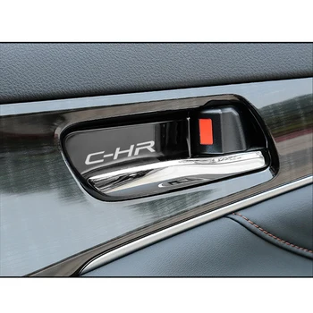 4pcs nehrdzavejúcej ocele auto interiérové dvere, rukoväť, ornament nálepka pre Toyota CHR C-H Príslušenstvo Auto Styling