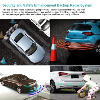 Parkovanie Pomoc Auto, Auto Reverse Zálohy Radarový Systém, Parkovací Senzor, Kit Car Vozidla Cúvanie Radar Alarm/Bzučiak Pripomienky