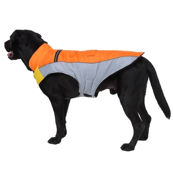 Psie Oblečenie pre Malé až Veľké Psy Teplé Veľký Pes Čalúnená Fleece Bundy Zimné Pet Kabát Bezpečnostné Reflexné Dizajn Nepremokavé Plášte