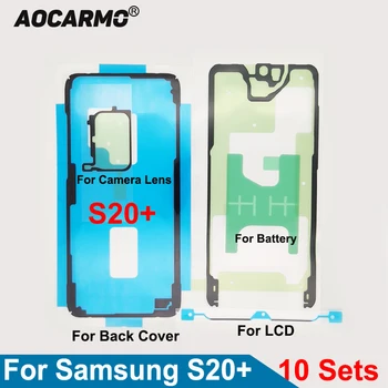 10Pcs/Veľa Pre Samsung Galaxy S20+ Plus LCD Displej Pásku Späť Batérie Nálepky Kryt Rámu Objektív Fotoaparátu Vodotesné Lepidlo Lepidlo