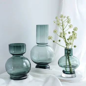 Kvalitné Sklenené Vázy Domov Malé Hydroponických Rastlín Sklenené Fľaše Obývacia Izba Dekorácie Kvet Deco Transparentné Kvetinové Vázy