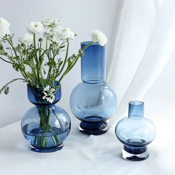 Kvalitné Sklenené Vázy Domov Malé Hydroponických Rastlín Sklenené Fľaše Obývacia Izba Dekorácie Kvet Deco Transparentné Kvetinové Vázy
