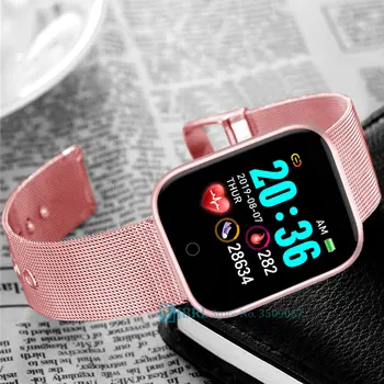 2021 Smart Hodinky Ženy Muži Smartwatch Fitness Tracker Športové Náramkové hodinky Vodotesný Náramok pre Android iOS Elektronika Hodiny