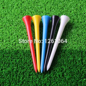 50Pcs/veľa 83 mm Zmiešané Farby Plastové Golf Tees Veľkoobchod nové farebné golf tee náhodných farieb