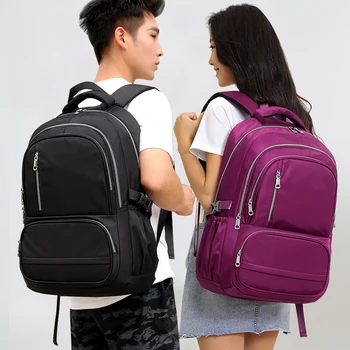 Muži a ženy rameno cestovné tašky Notebook batoh Nylon Veľkú kapacitu Ženy batohy Bežné Daypack Pre Teenagerov Backbag