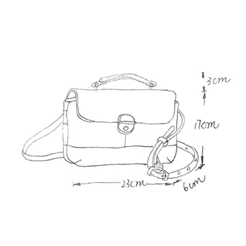 EUMOAN Ručné retro taška cez rameno, dámske kožené sklonom taška, ručné jednoduchý messenger taška
