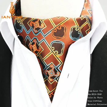 Muži Ročník Paisley Geometrické Svadobné Formálne Cravat Ascot Scrunch Samostatne Britský štýl Gentleman Polyester Hodváb Krku Kravatu Luxus