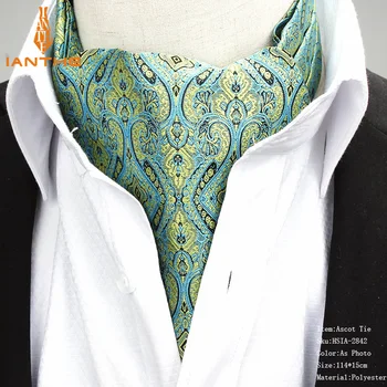 Muži Ročník Paisley Geometrické Svadobné Formálne Cravat Ascot Scrunch Samostatne Britský štýl Gentleman Polyester Hodváb Krku Kravatu Luxus