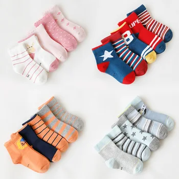 5 Párov/Veľa Chlapcov, Dievčatá, Deti, Deti Ponožky Bavlna Jeseň Zimné Nosenie Multi Farebné Módne Športové Príležitostných Ponožky Baby Deti